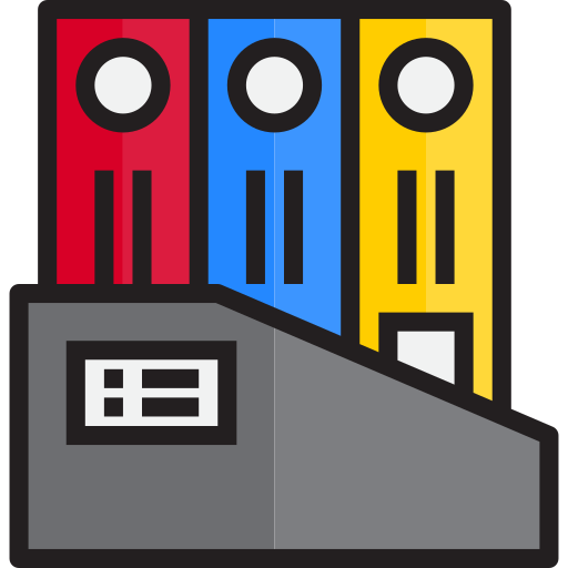 archivos srip Lineal Color icono