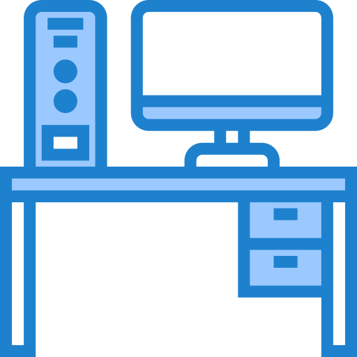 computer srip Blue icon