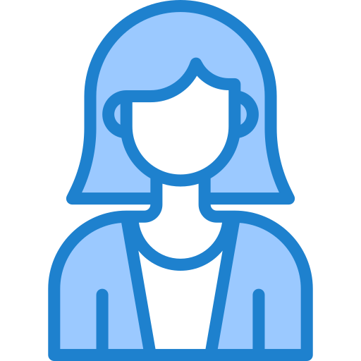 weiblich srip Blue icon