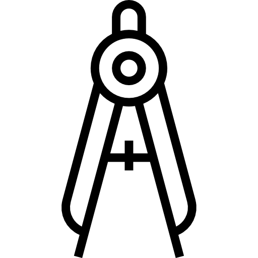 brújula srip Lineal icono