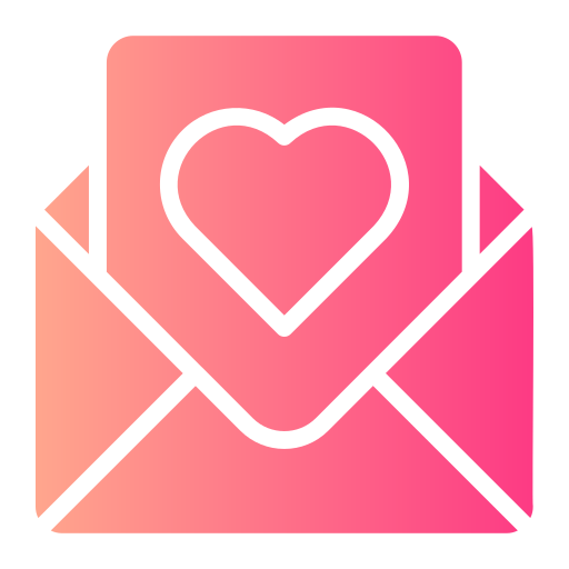 carta de amor Generic gradient fill icono