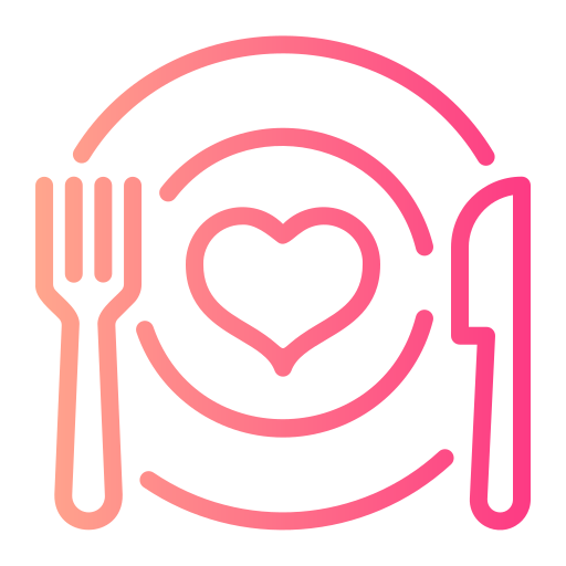 Romantic dinner Generic gradient outline icon