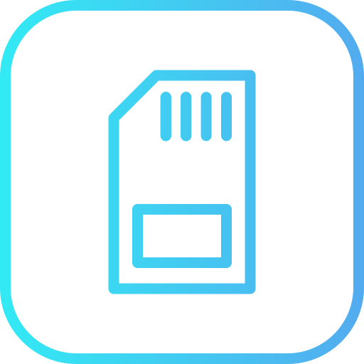 scheda sd Generic gradient outline icona