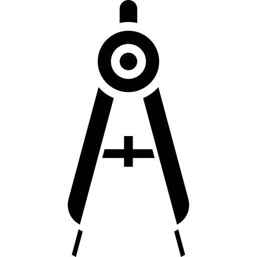 brújula srip Fill icono