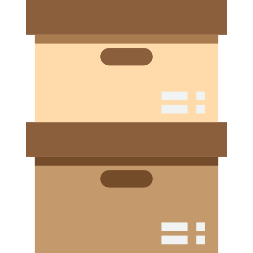Boxes srip Flat icon