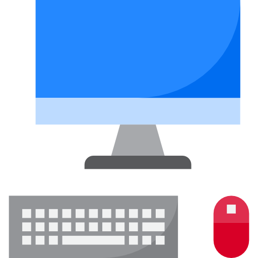 computer srip Flat icona