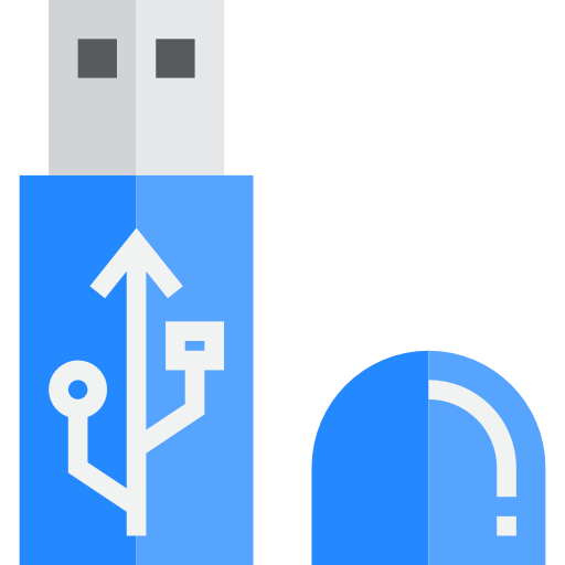flash drive srip Flat icon