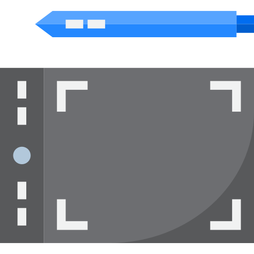 tablet graficzny srip Flat ikona