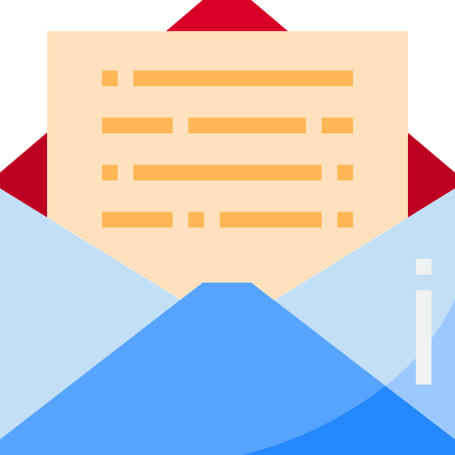 mail srip Flat icoon