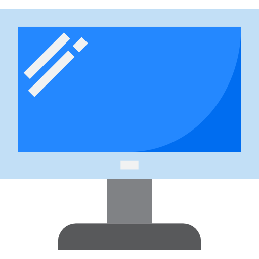 monitor srip Flat ikona
