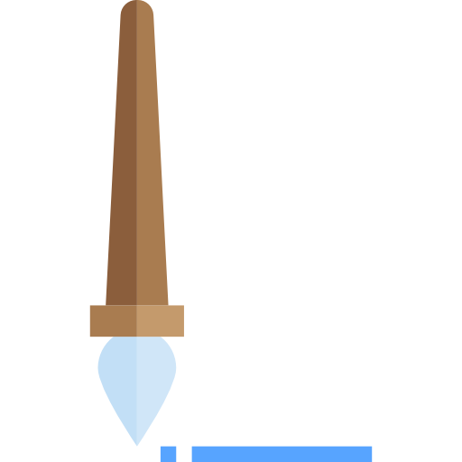 cepillo de pintura srip Flat icono