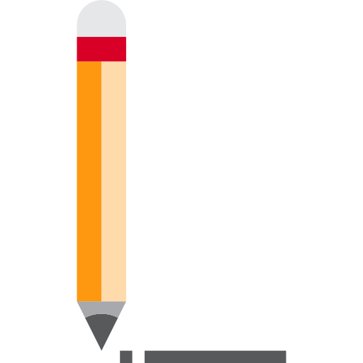 Pencil srip Flat icon