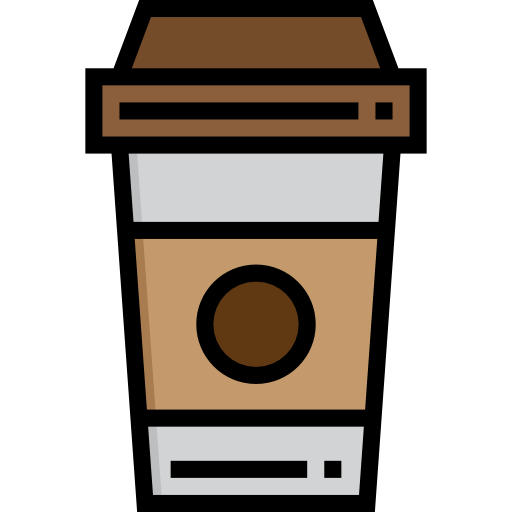 Кофейная чашка srip Lineal Color иконка
