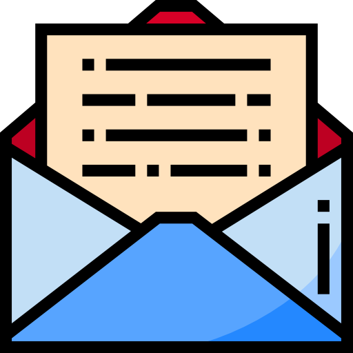 mail srip Lineal Color icon