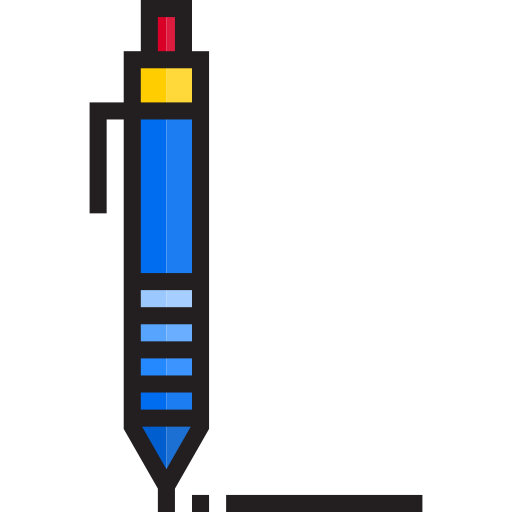 stylo srip Lineal Color Icône