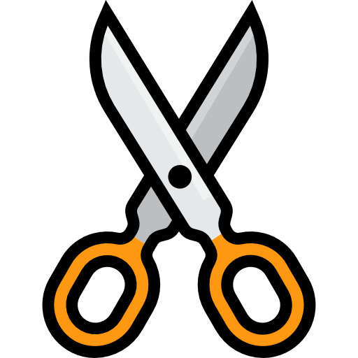 Scissors srip Lineal Color icon