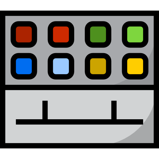 수채화 srip Lineal Color icon