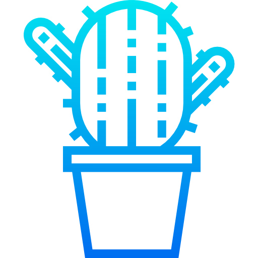 kaktus srip Gradient ikona