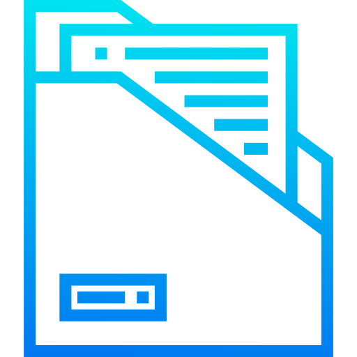 Folder srip Gradient icon