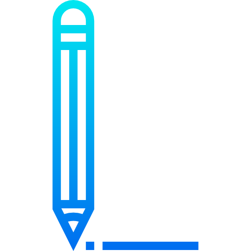 matita srip Gradient icona