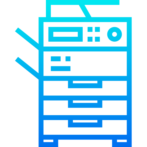 kopieerapparaat srip Gradient icoon