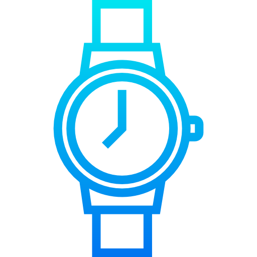 reloj srip Gradient icono