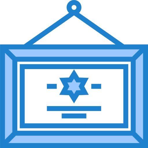 diploma srip Blue icono