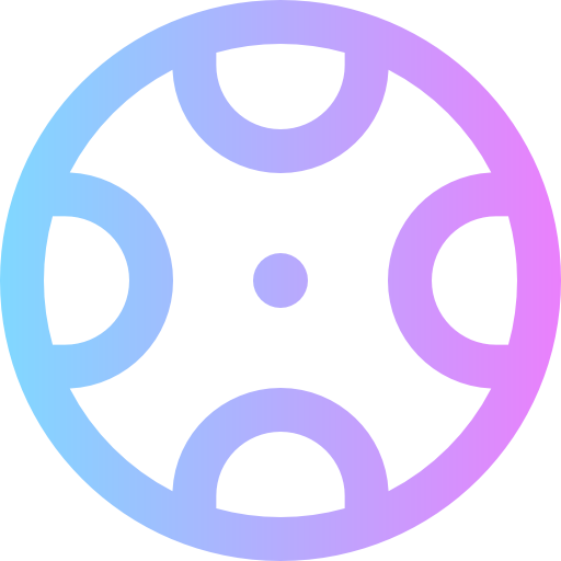 Tire Super Basic Rounded Gradient icon