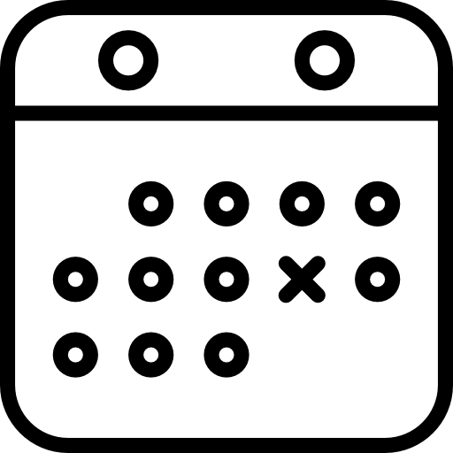 달력 srip Lineal icon