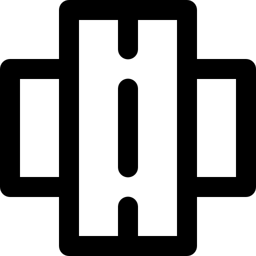 route Super Basic Rounded Lineal Icône