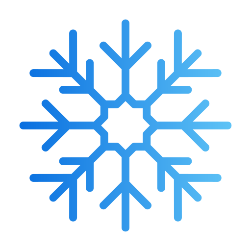 copo de nieve Generic gradient outline icono