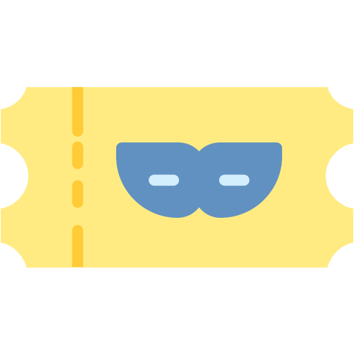boleto Generic color fill icono