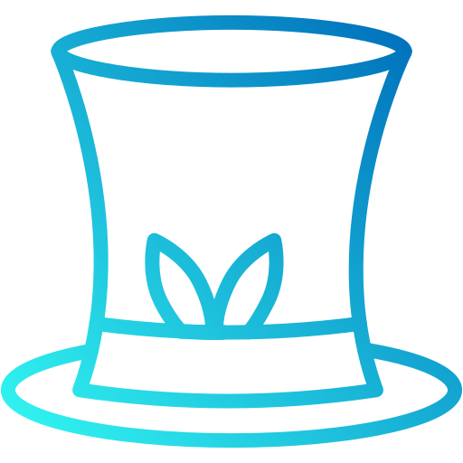 sombrero de copa Generic gradient outline icono
