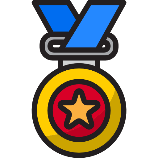 medalla srip Lineal Color icono