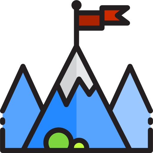trailrunning srip Lineal Color icon