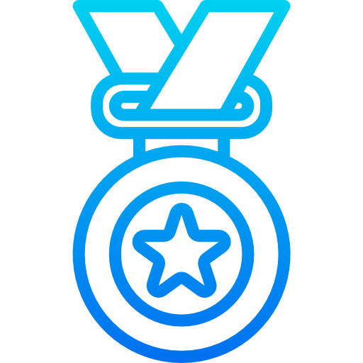 Медаль srip Gradient иконка