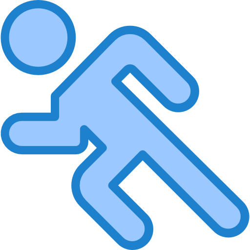 correr srip Blue icono