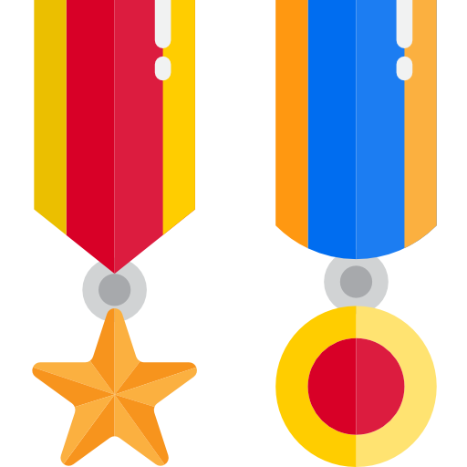 Medal srip Flat icon