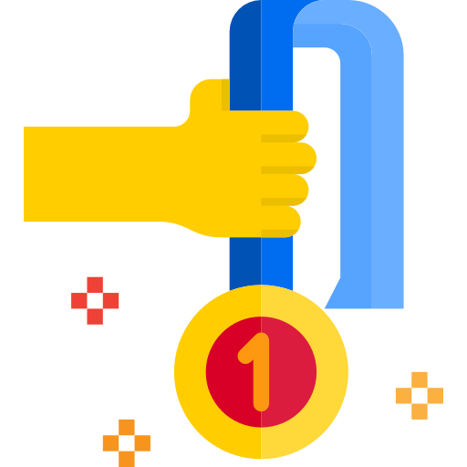 メダル srip Flat icon