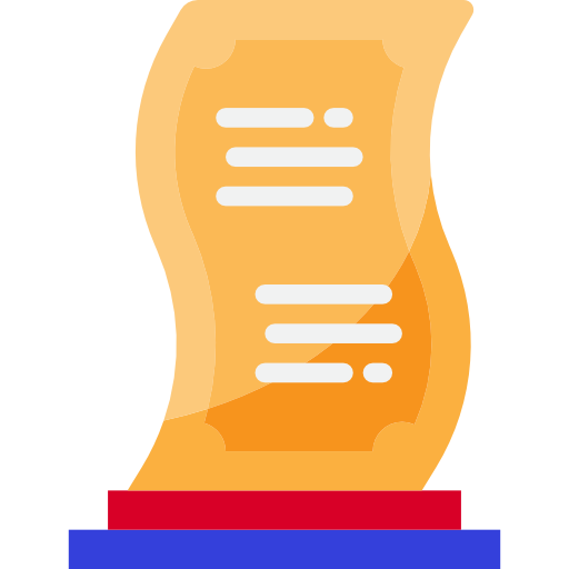 Trophy srip Flat icon