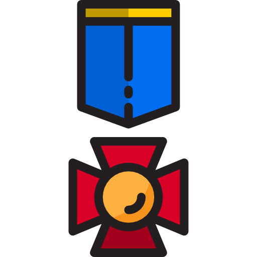メダル srip Lineal Color icon