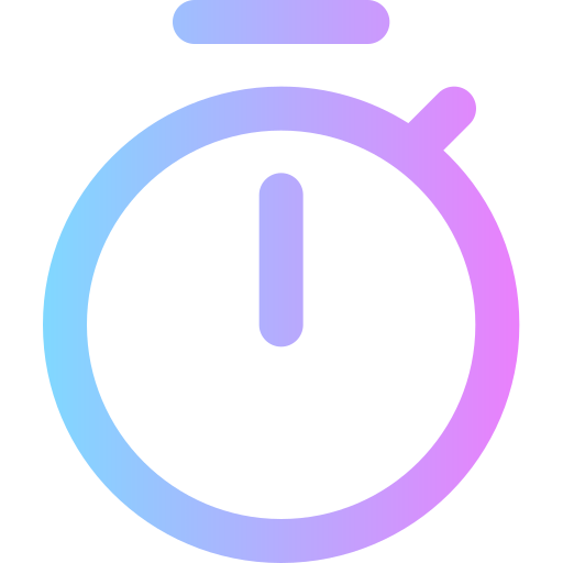 timer Super Basic Rounded Gradient icon