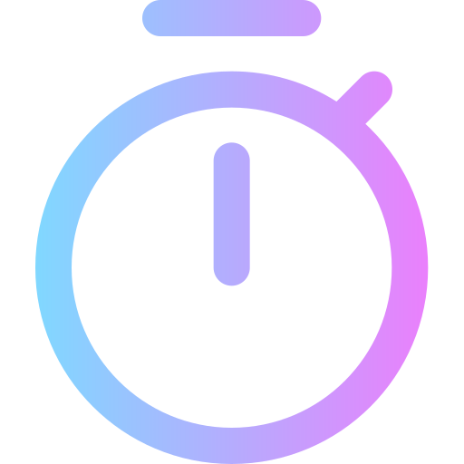 timer Super Basic Rounded Gradient icona