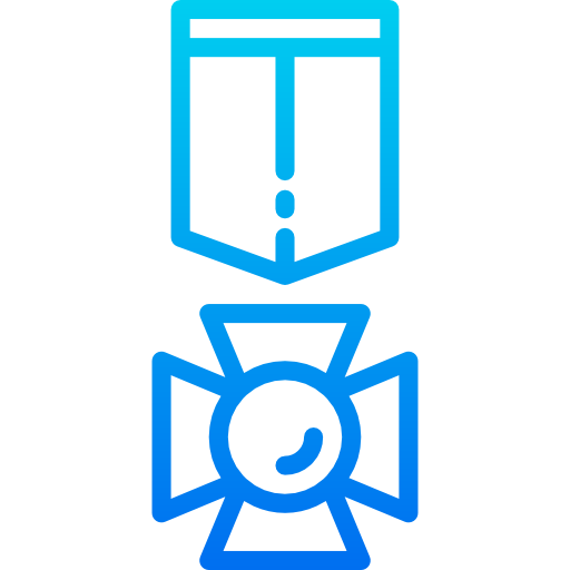 medalla srip Gradient icono