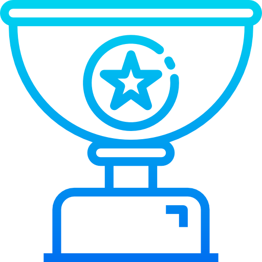 trofeo srip Gradient icono