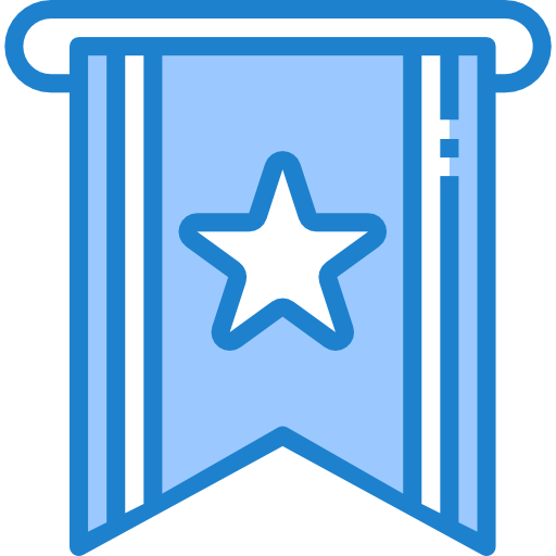 Flag srip Blue icon