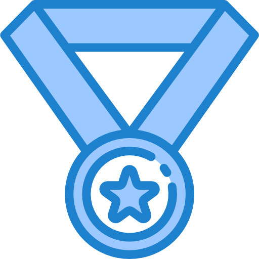 Medal srip Blue icon