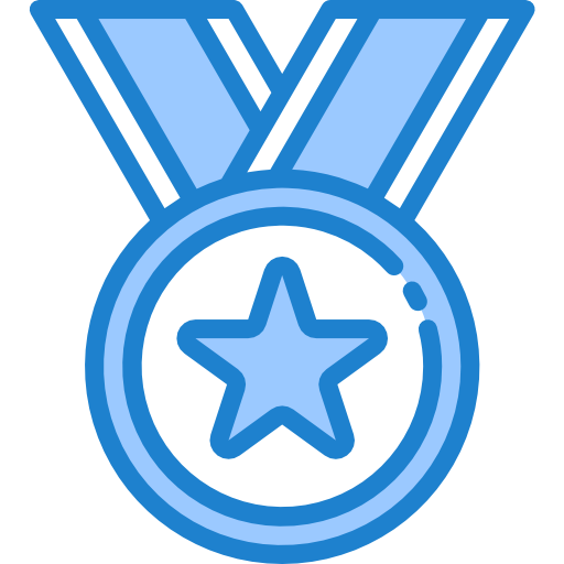 Medal srip Blue icon