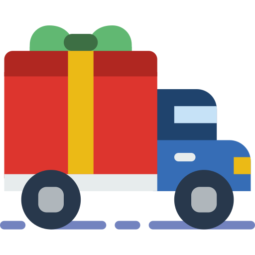 Delivery truck prettycons Flat icon