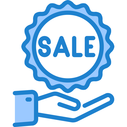 Sale srip Blue icon